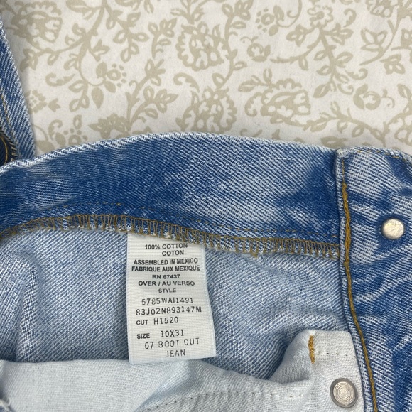 VINTAGE RALPH LAUREN CUT OFF JEAN SHORTS SIZE 10 - Picture 5 of 5